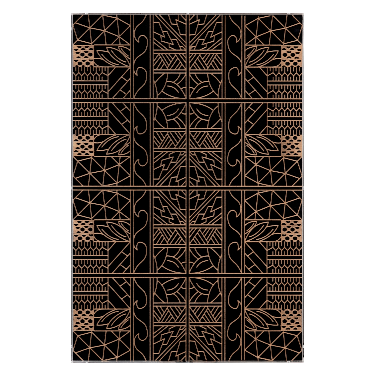 CVTOP3293 24 in. Zanzibar 2 Canvas Art, Brown & Black