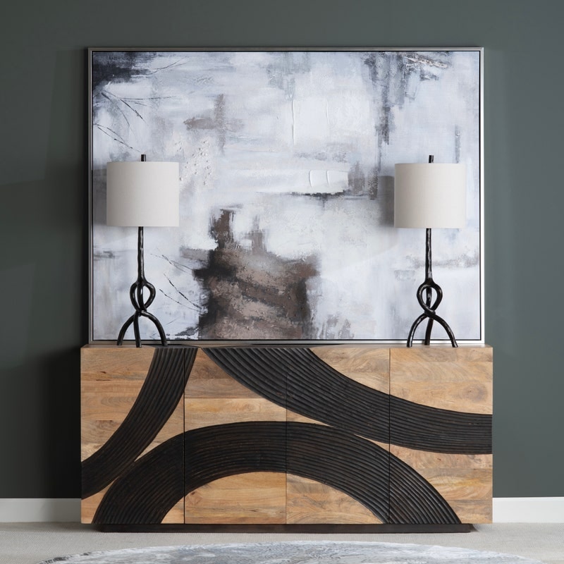 CVTOP3317 59 in. Johnson Canvas Art, Brown & Grey