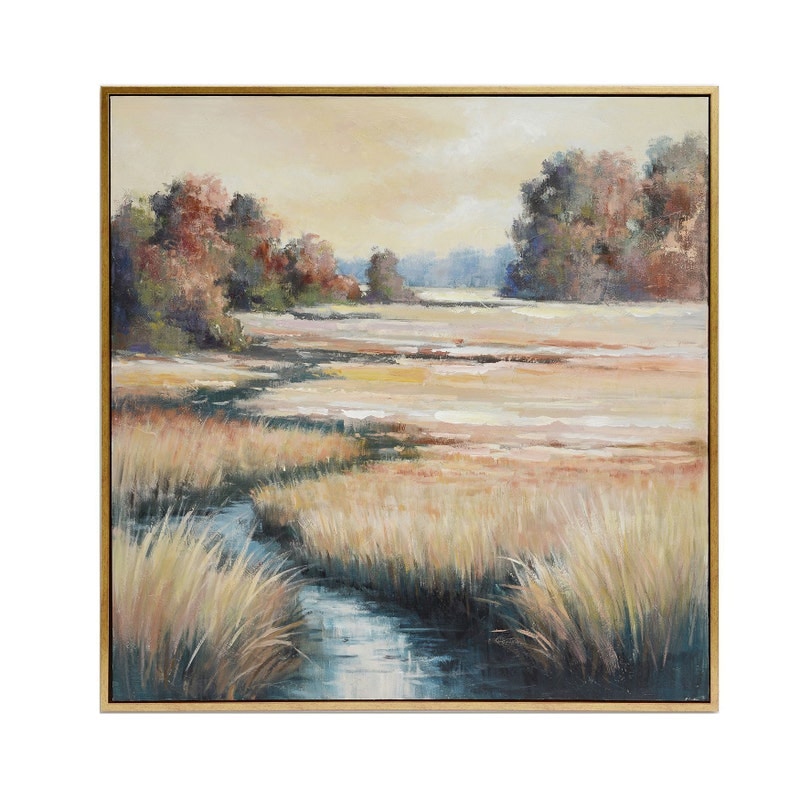 CVTOP3375 51.6 in. Alston 1 Canvas Art, Green & Natural