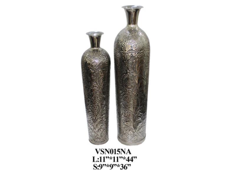 Picture of Crestview Collection VSN015NA Nickel Vase Set&#44; Black - 2 Piece