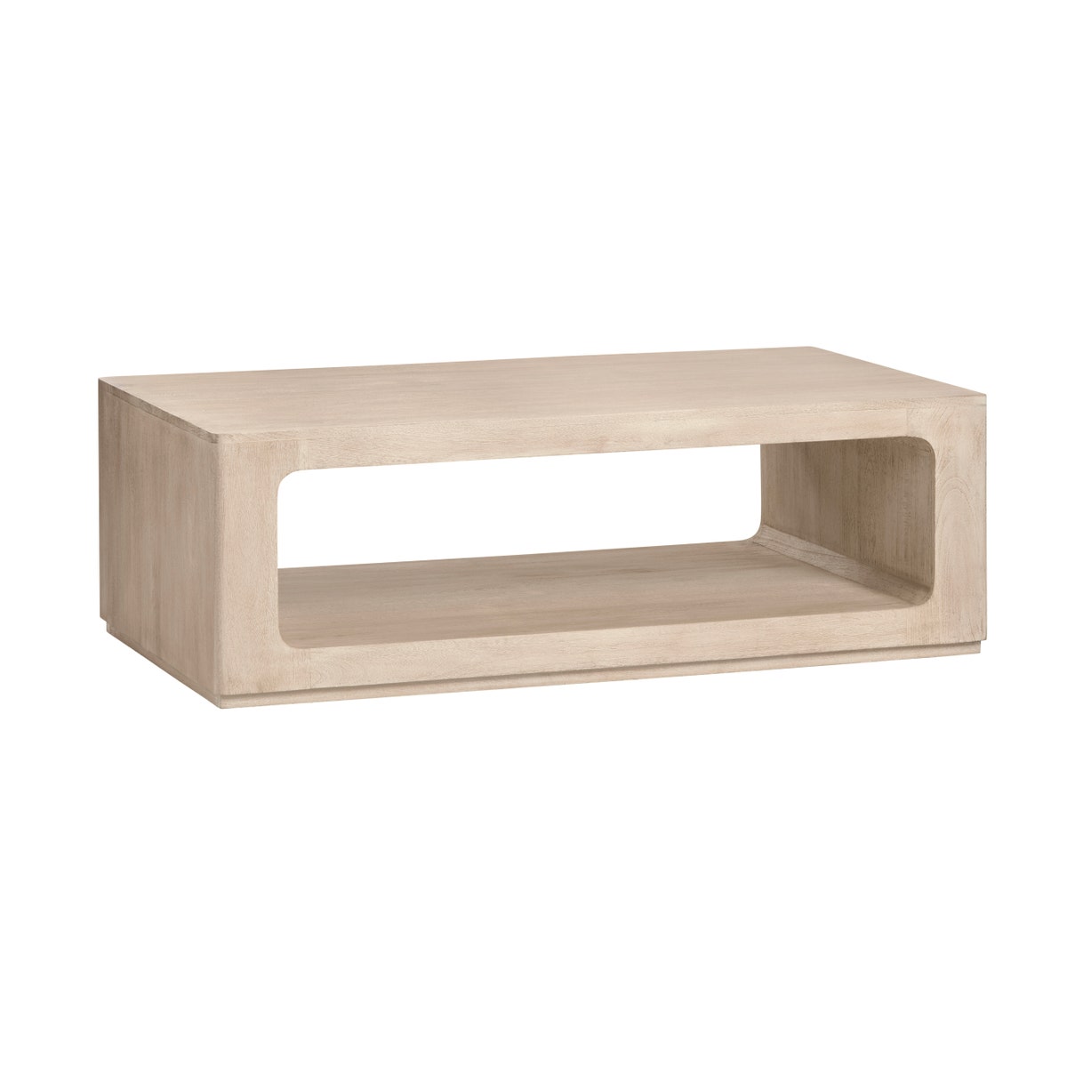 Crestview CVFNR4830 Brooklyn Cocktail Coffee Table, Natural