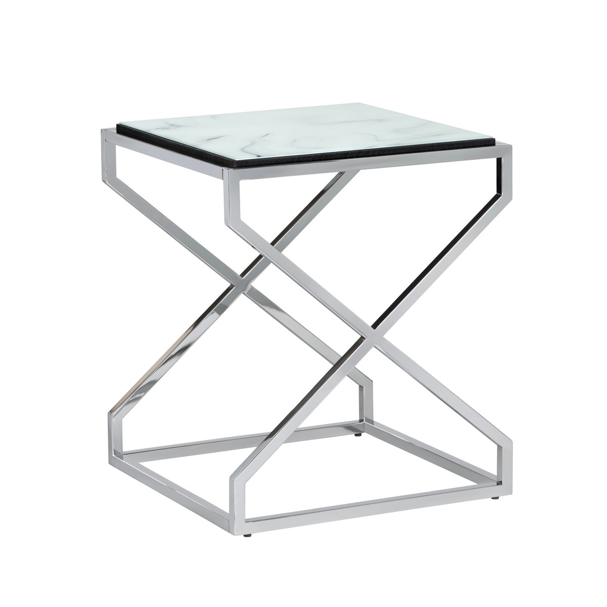Crestview CVFZR6173 Denali Accent End Table, Blue