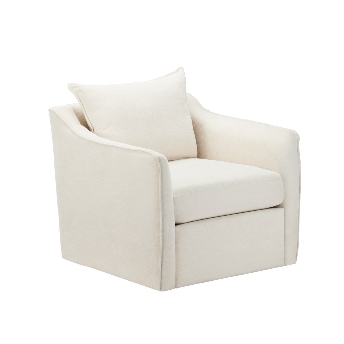 Crestview CVFVR8560 Brooks Accent Chair, White