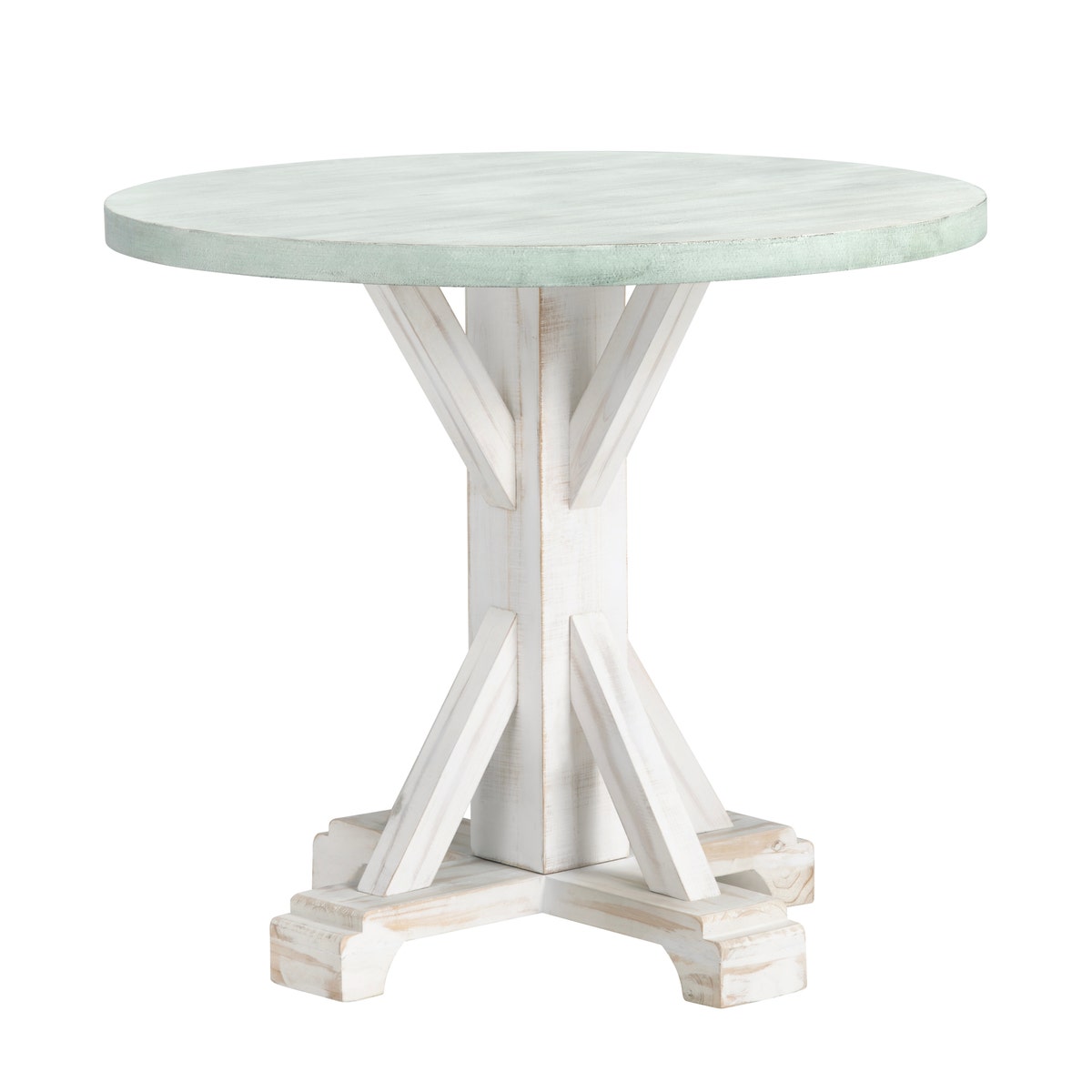 Crestview CVFZR6206 Kona Beach Accent Table, White
