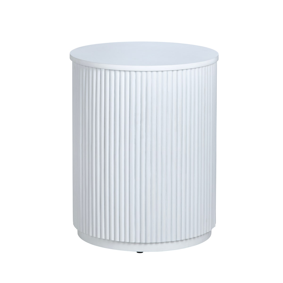 Crestview CVFDR1303 Astoria Accent End Table, White