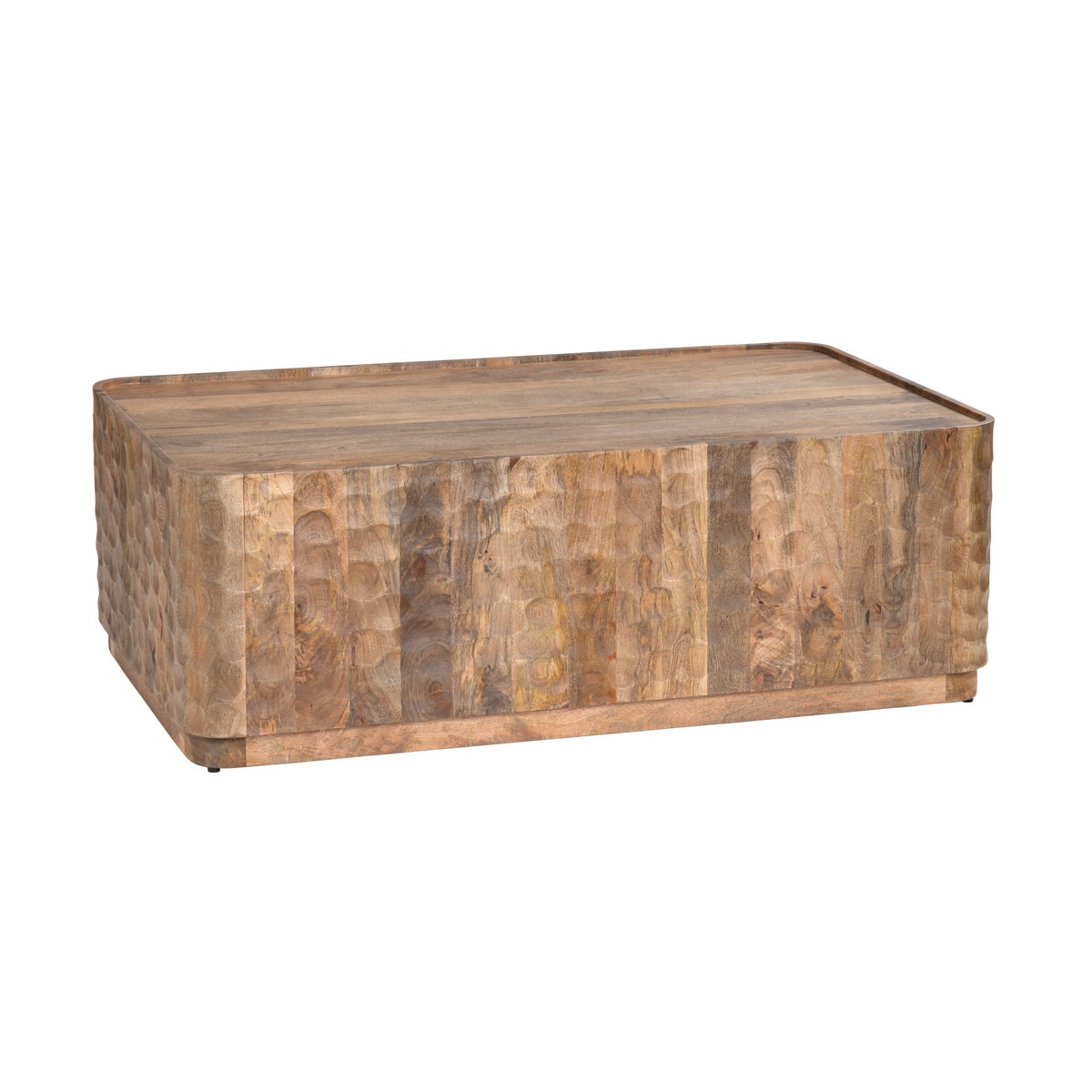 Crestview CVFNR4815 Gibson Cocktail Coffee Table, Natural