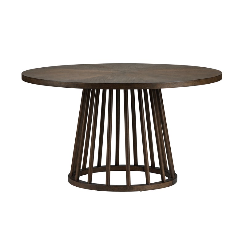 Crestview CVFVRD330 Brunswick Round Dining Table, Brown
