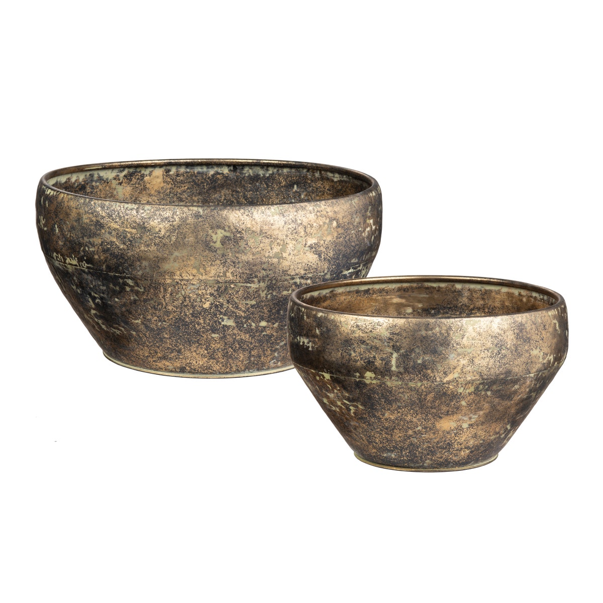 Crestview CVDZEP054 Sansa Bowls, Gold - 2 Piece