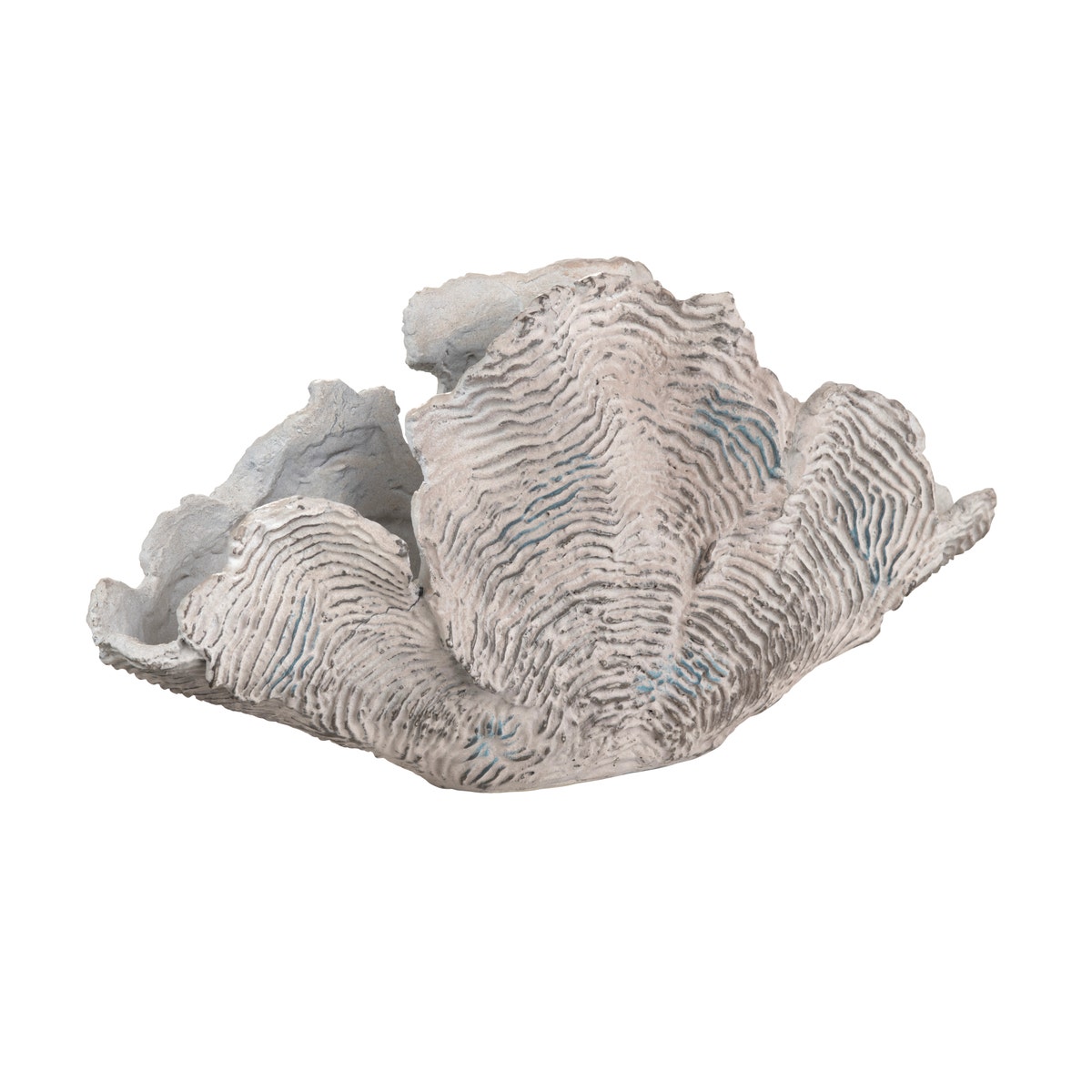 Crestview CVDZEP048S Deacon Medium Coastal Coral Statue, Cream