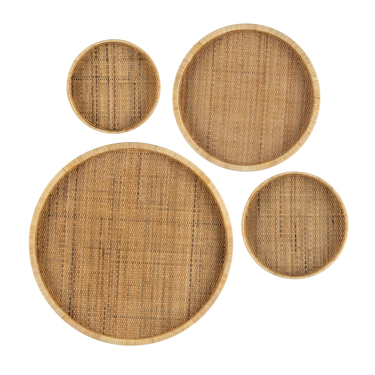 Crestview CVDZEP046 Saxon Suspensible Trays, Natural