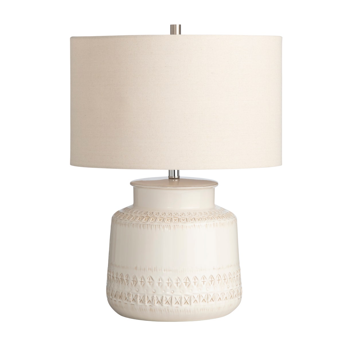 Crestview CVAP2681 Alexis Table Lamp, Beige