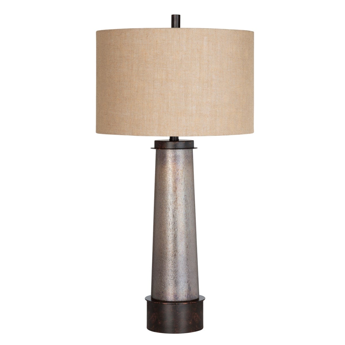 Crestview CVABS2182 Rhodes Table Lamps with Nightlight, Bronze - Pack of 2