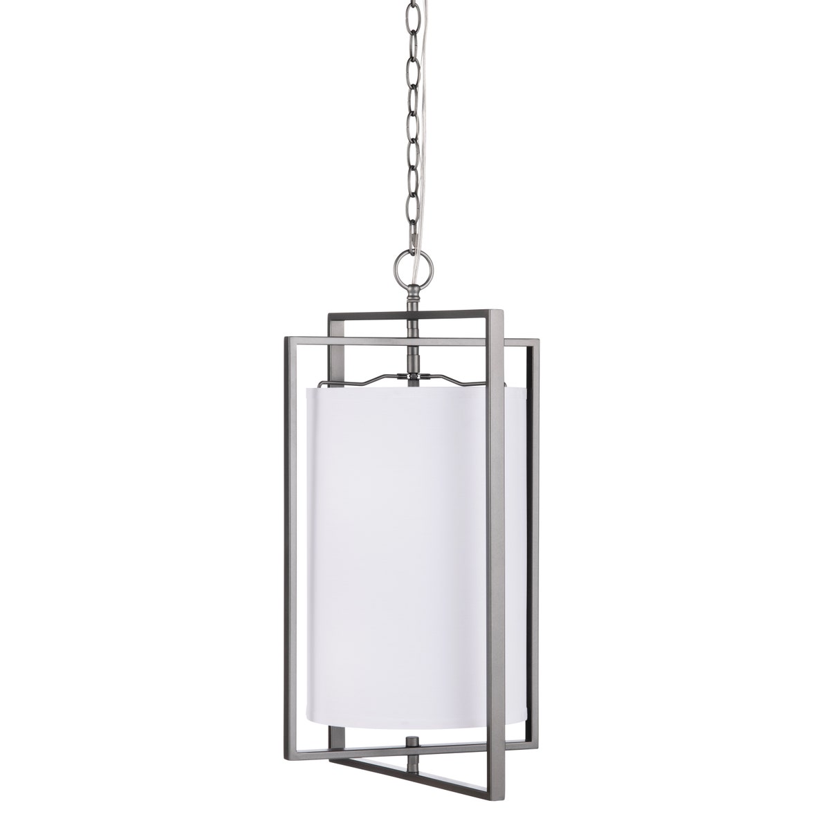 Crestview CVPDA118B Fields 4 Light Pendant, Silver & Gunmetal