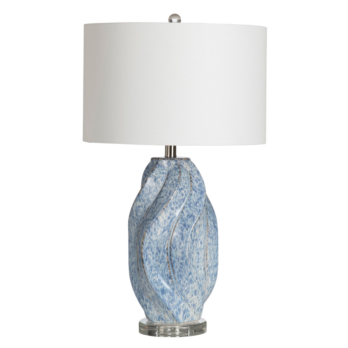 Crestview CVAP2784 Janice Swirl Table Lamp, Blue