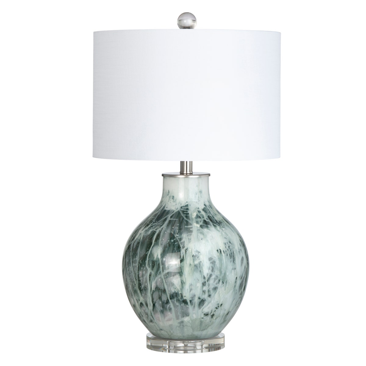Crestview CVABS2185 Gwin Table Lamp, Grey