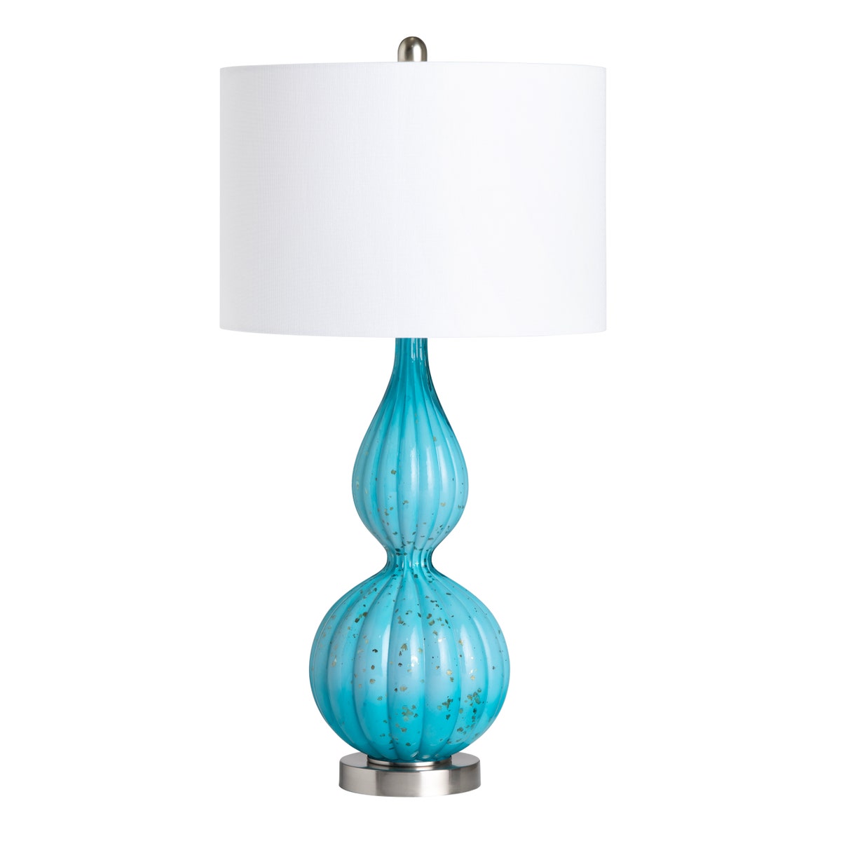 Crestview CVABS2285A Monroe Table Lamps, Blue - Pack of 2