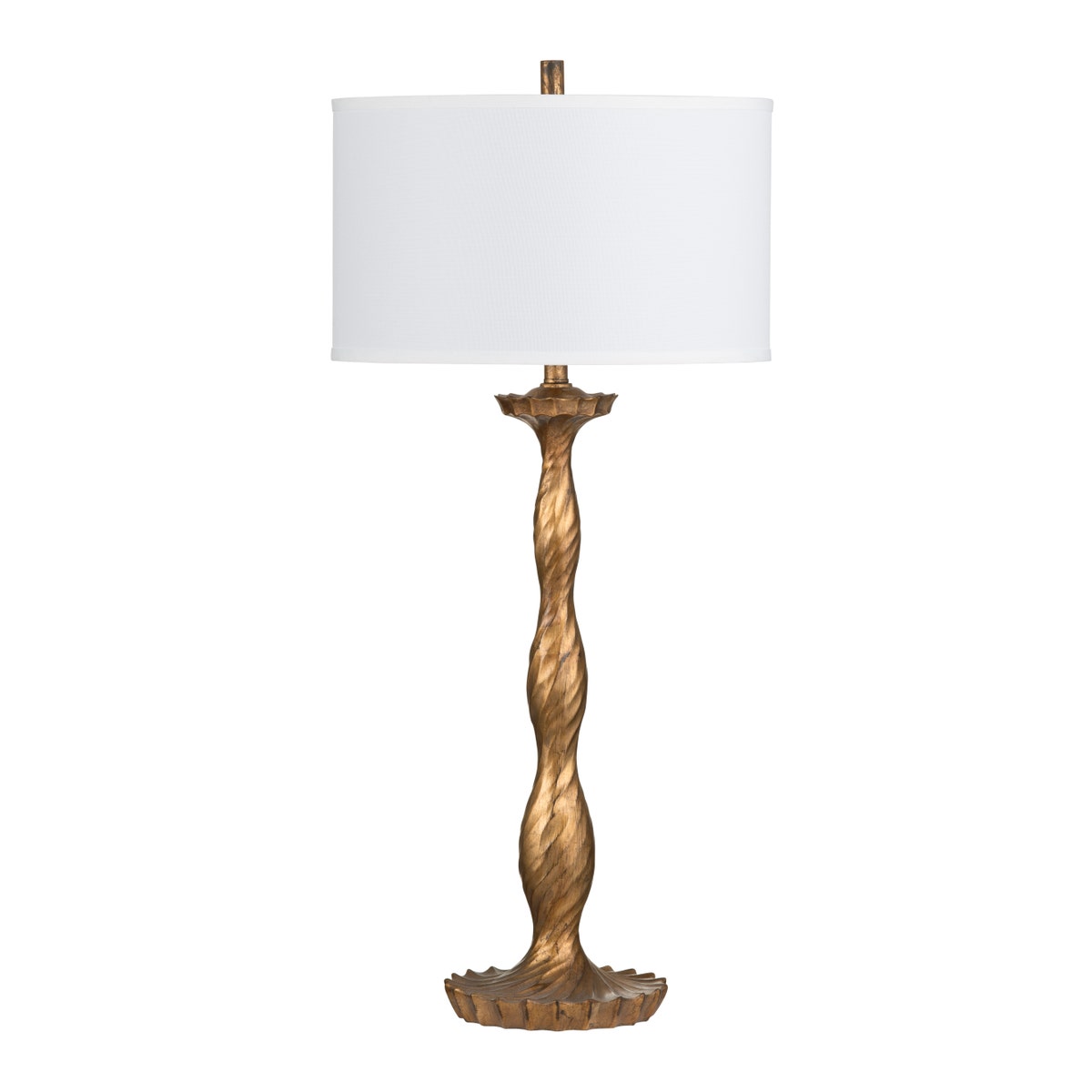 Crestview CVAVP2025 Amherst Table Lamp, Brass - Pack of 2