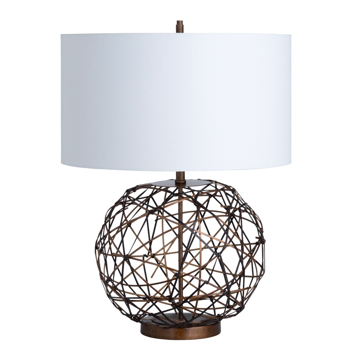 Crestview CVAZER148 Blaise Table Lamp, Copper & Bronze