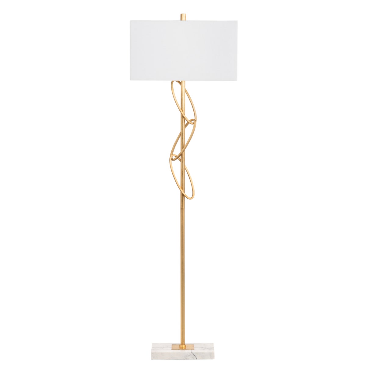 Crestview CVAER2145 59.5 in. Metal Floor Lamp with Shade
