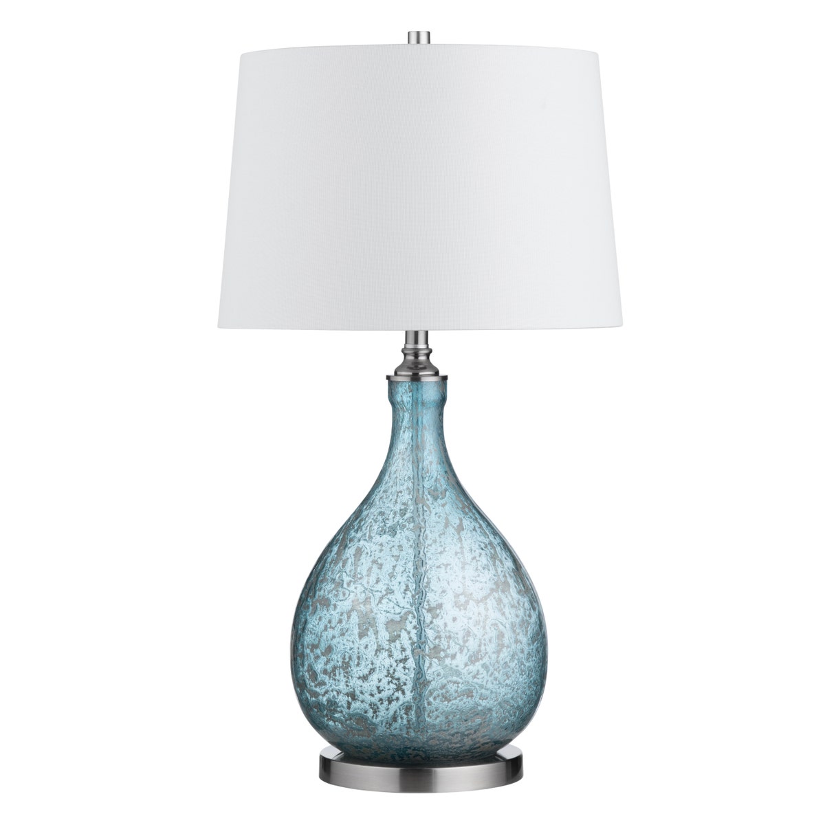 Crestview CVAZBS122 32.25 in. Glass & Metal Table Lamp with Shade