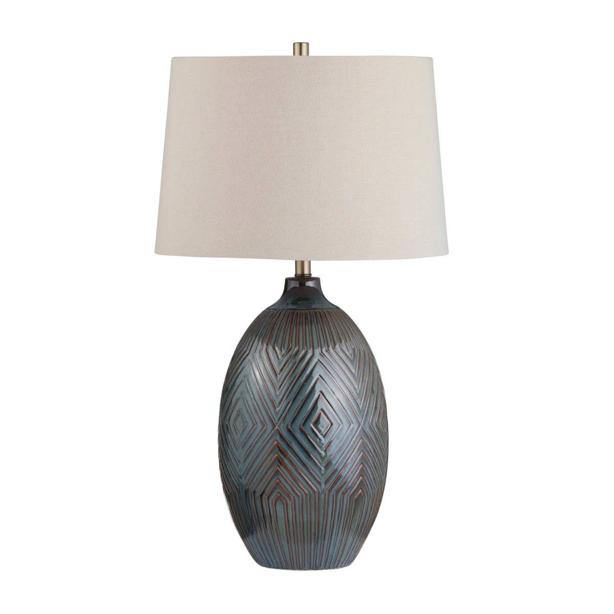 Crestview CVAZP126 32.25 in. Ceramic Table Lamp with Shade