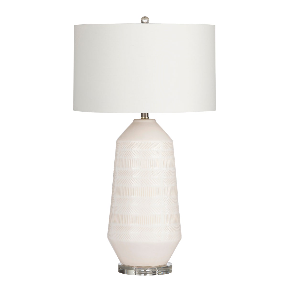 Crestview CVAP2740A Sherie Table Lamp, White