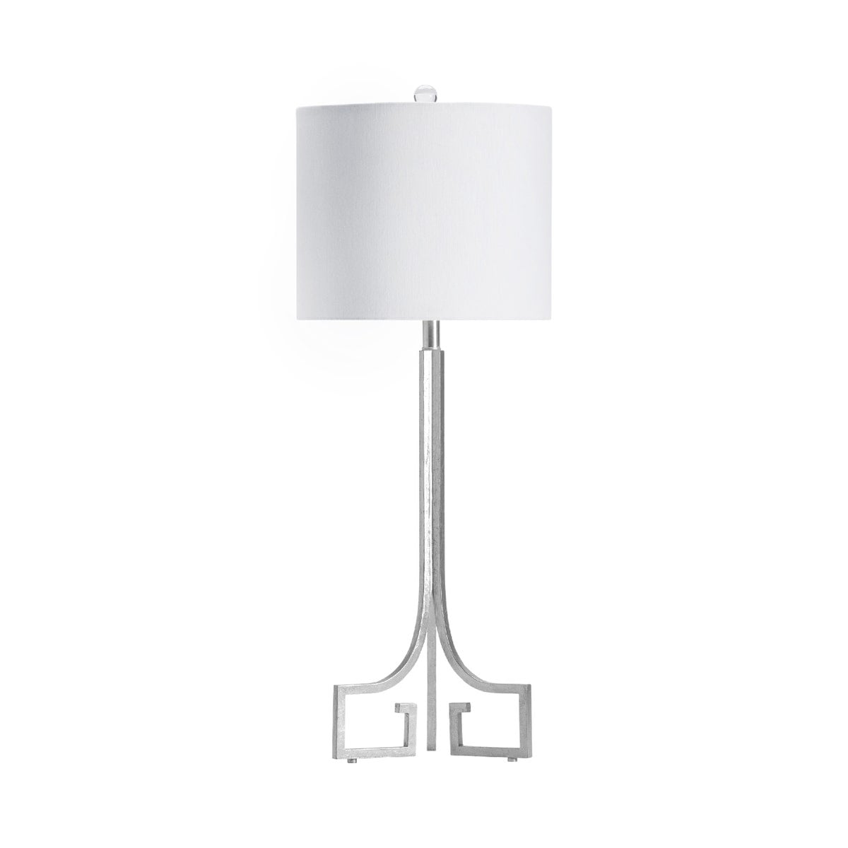 Crestview CVAER874A Lux Table Lamp, Silver