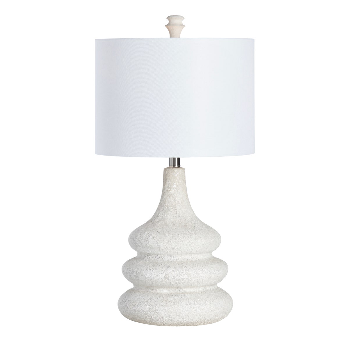 Crestview CVAP2863 Ledger Table Lamp, Cream