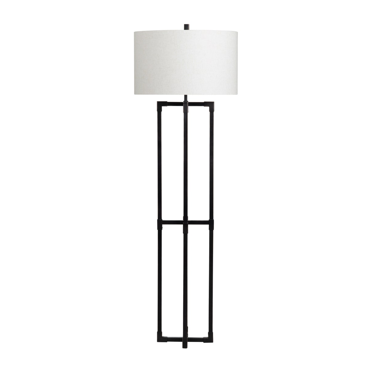 Crestview CVAZER164 61.5 in. Metal Floor Lamp with Shade, Bronze
