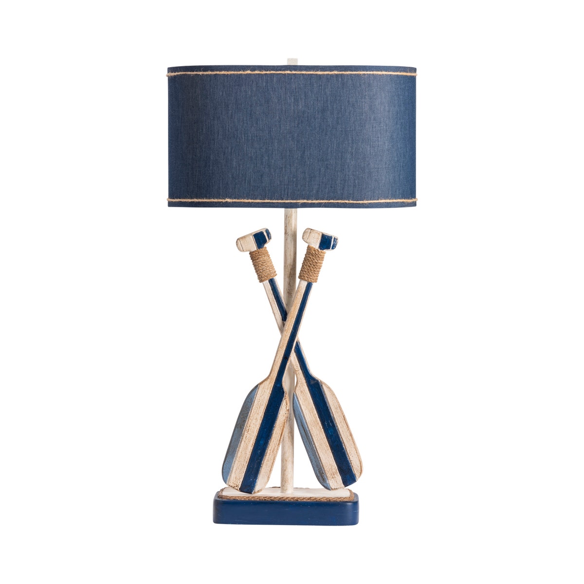 Crestview CVAVP1419 Boat Oar Table Lamp, White - Pack of 2