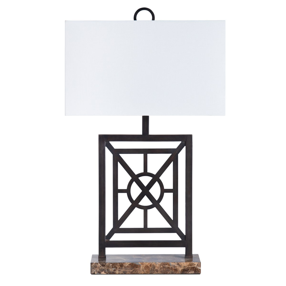 Crestview CVAER1960 Englewood Table Lamp, Black