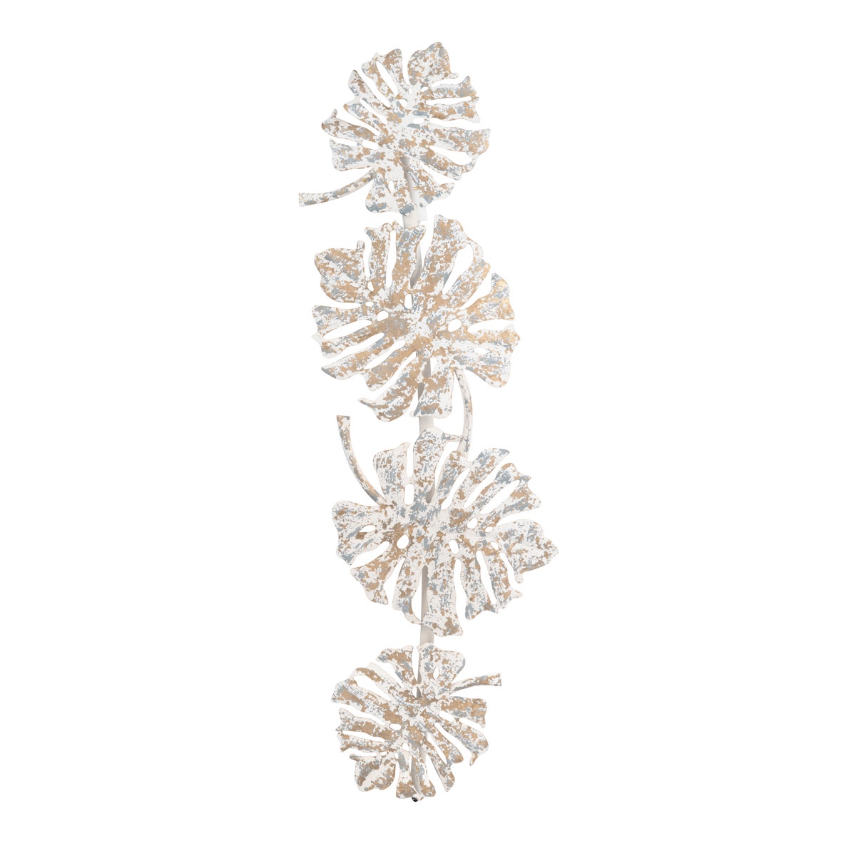 Crestview CVW1ZP013 54 in. Dusty Metal Wall Sconce, White & Gold
