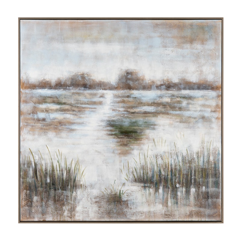 Crestview CVTOP2945 Harper Canvas Art, Brown & Gray