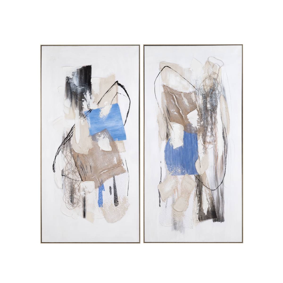Crestview CVTOP3502 Pop of Blue Wall Art
