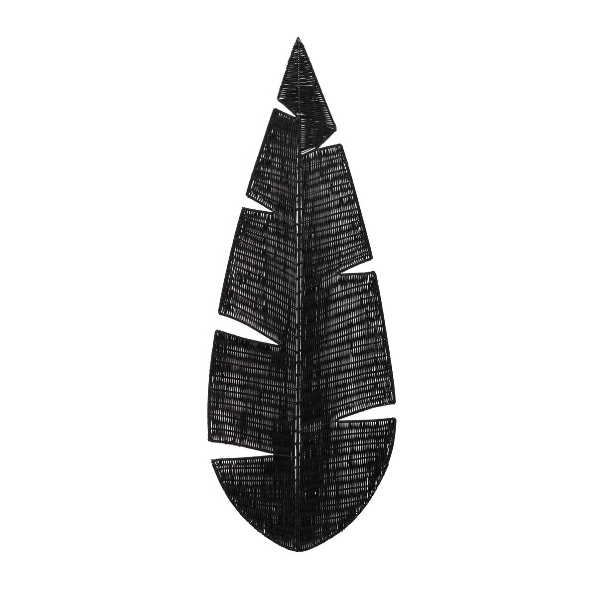Crestview CVBZWF162A 46 in. Wicker Wall Decor, Black