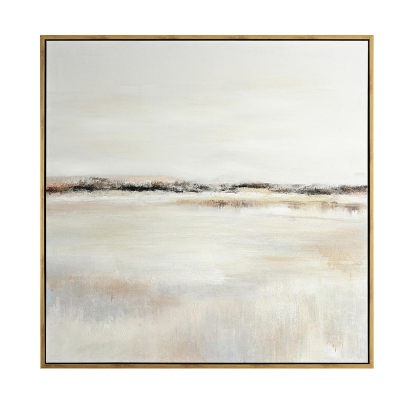Crestview CVTOP3364 Lindon Canvas Wall Art, Natural