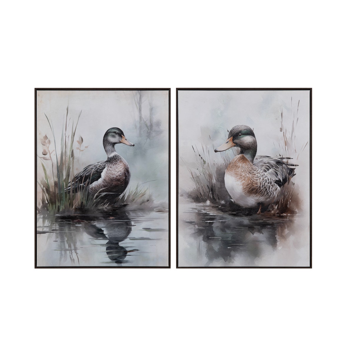 Crestview CVTOP3405 Laying Low Canvas Wall Art, Blue & Green