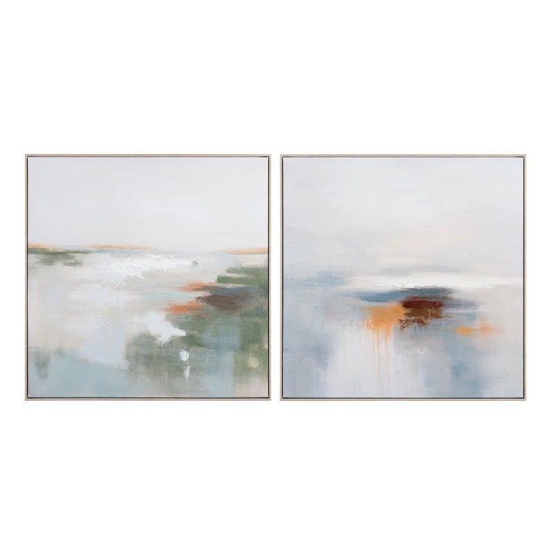 Crestview CVTOP3422 Solitude Canvas Art, Green & Multi Color