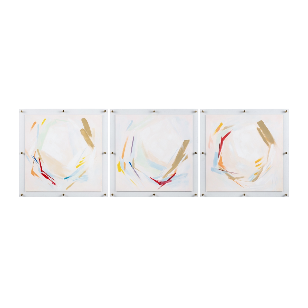 Crestview CVTOP3453 Liveliness Wall Art, Blue & Orange