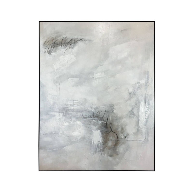 Crestview CVTOP3458 Tranquility Canvas Art, Grey & White