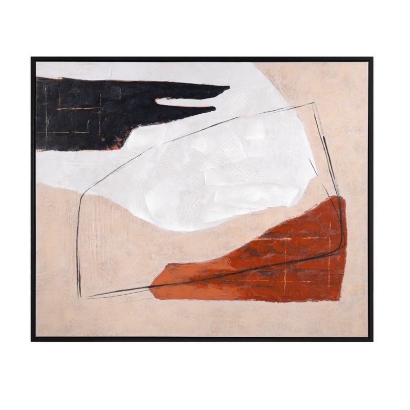 Crestview CVTOP3328 Dixie Canvas Art, Orange & White