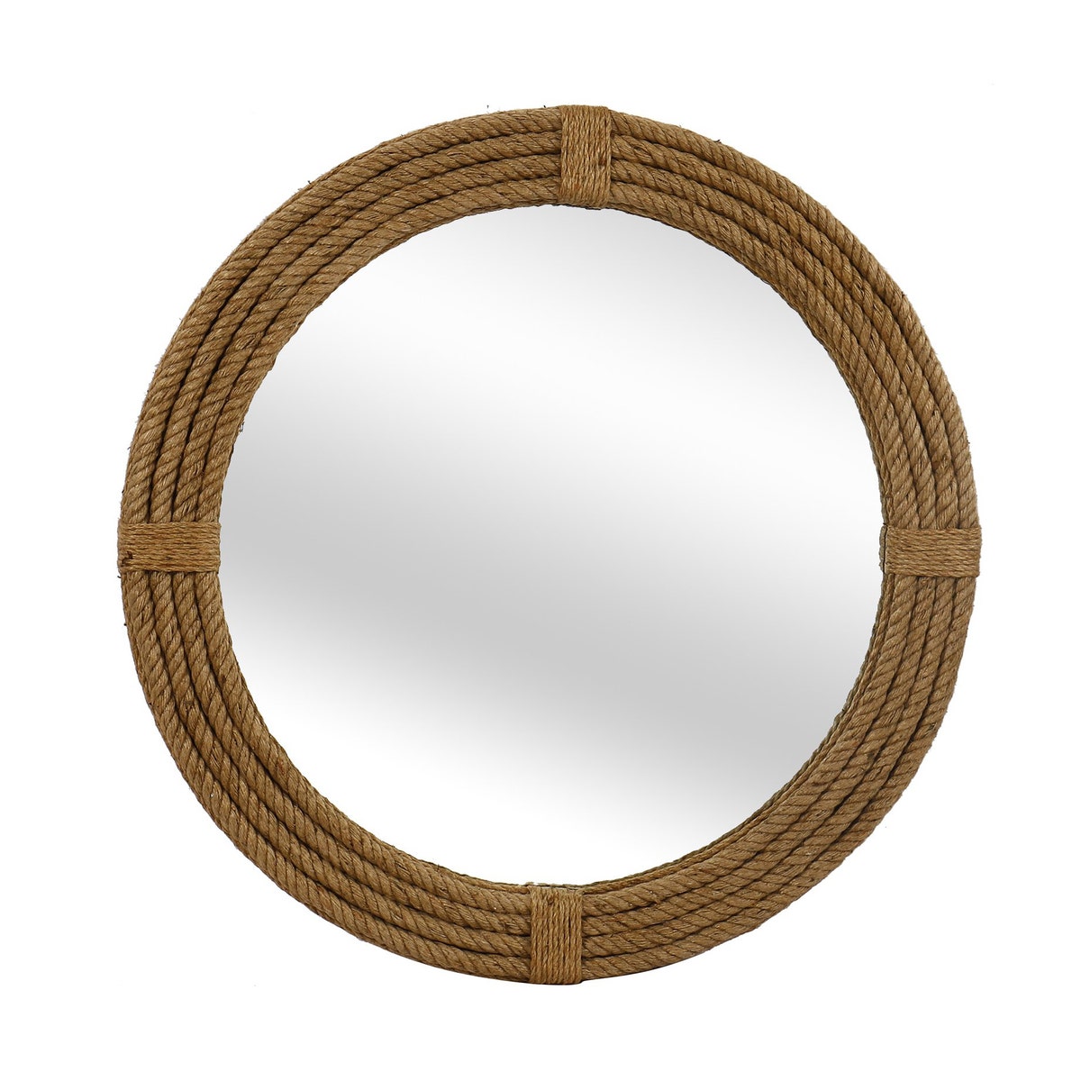Crestview CVTMR1950 Rope Framed Mirror, Brown