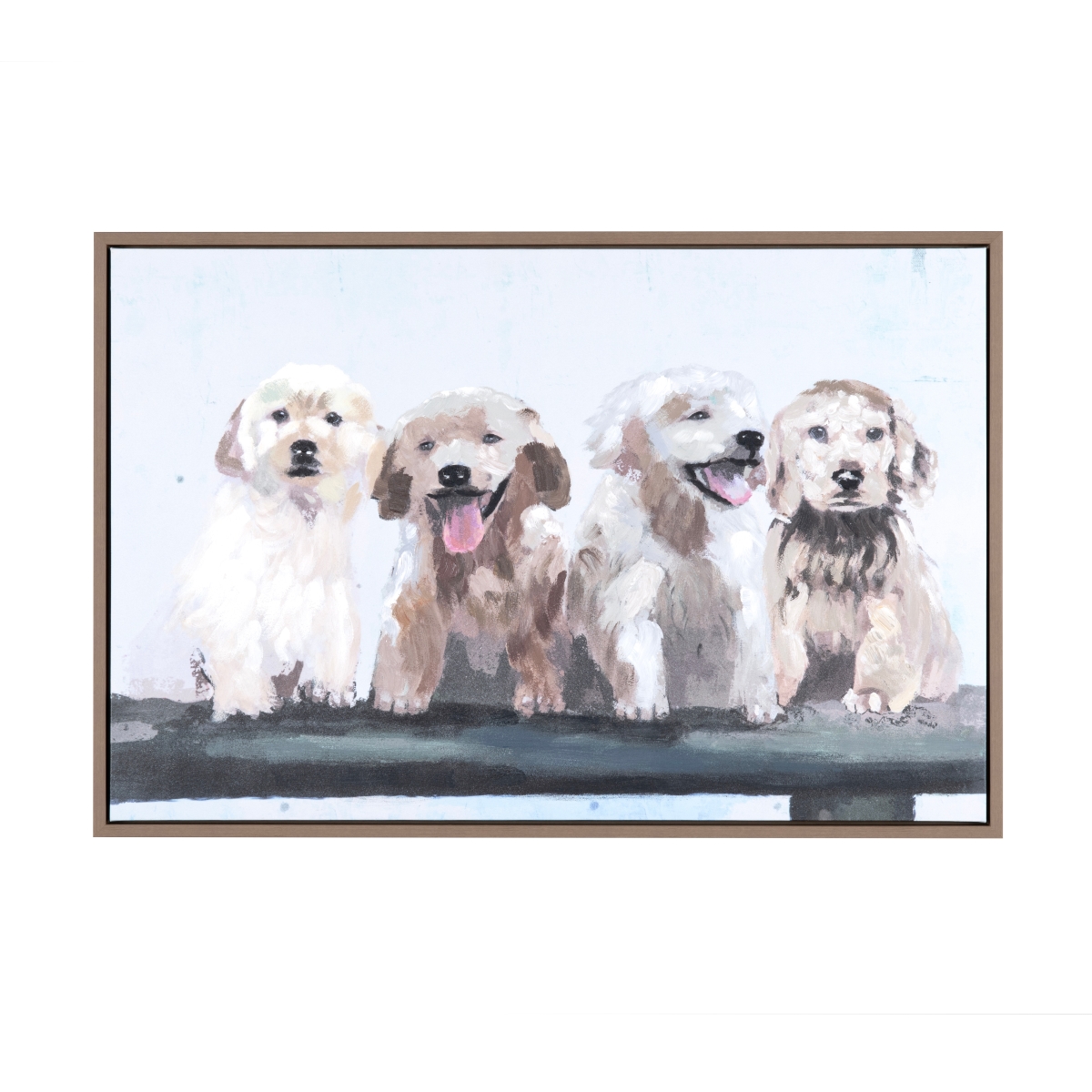 Crestview CVTOP3537 Doodling Transitional Canvas Painting - Brown