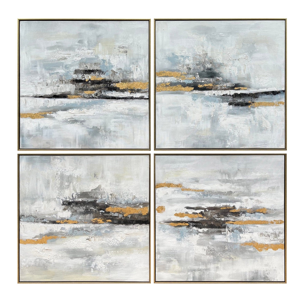 Crestview CVTOP3564 Crawford Contemporary Canvas Painting - Multi Color