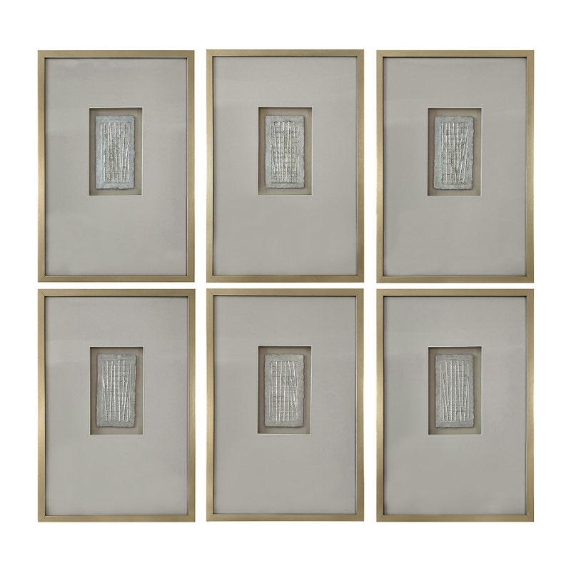 Crestview CVTOP3389 Forsythe 2 Wall Art, Natural & Silver