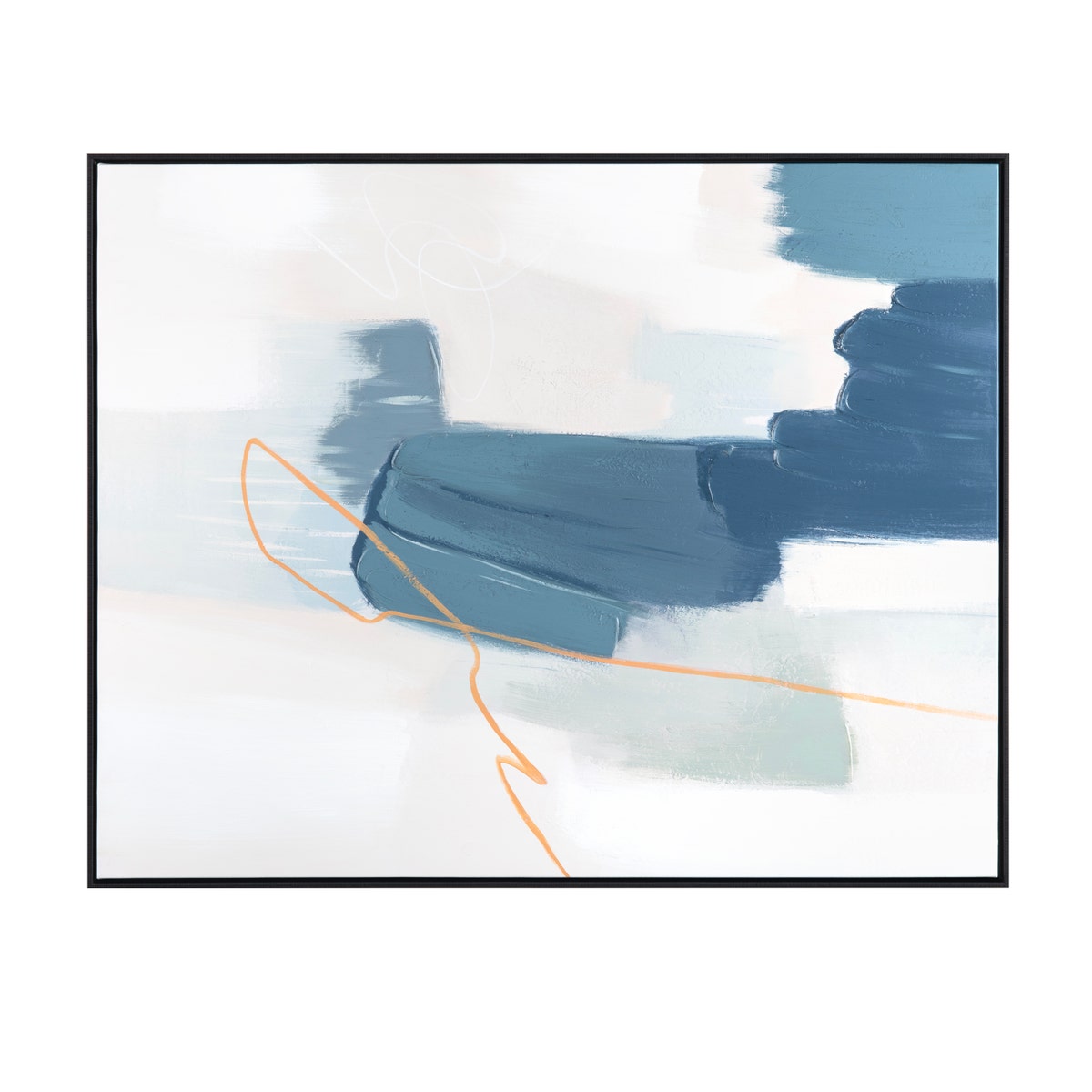 Crestview CVTOP3420 Seamless Canvas Wall Art, Blue & Gold