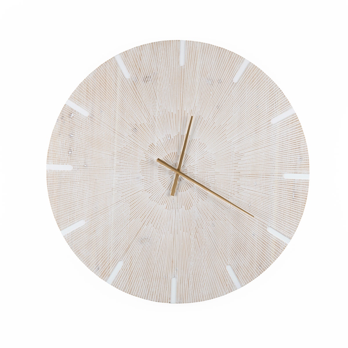 Crestview CVTCK1229 Tick Clocks, Cream