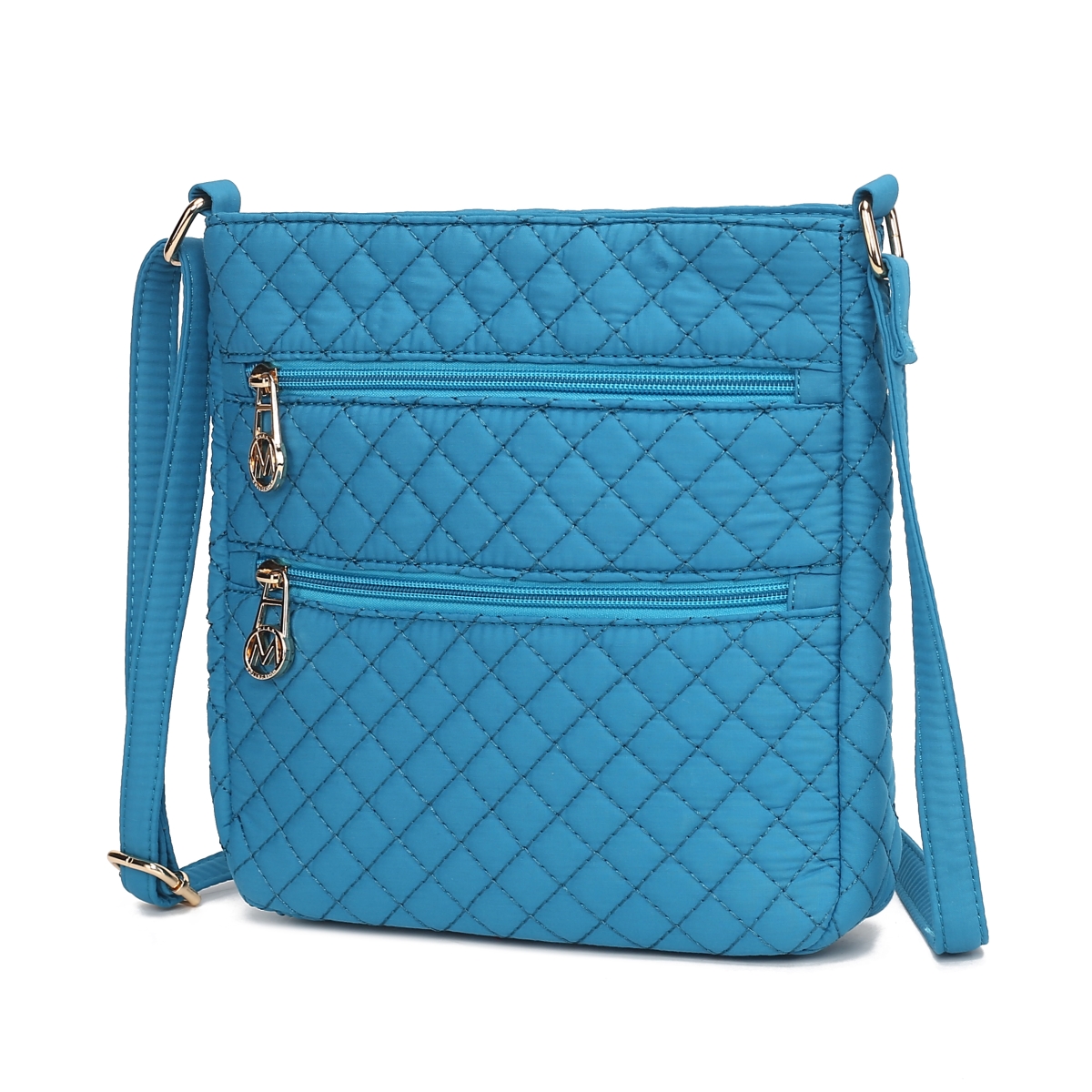 Picture of MKF Collection by Mia K. MKF-SD-L322TQ Lainey Solid Quilted Cotton Womens Crossbody Bag