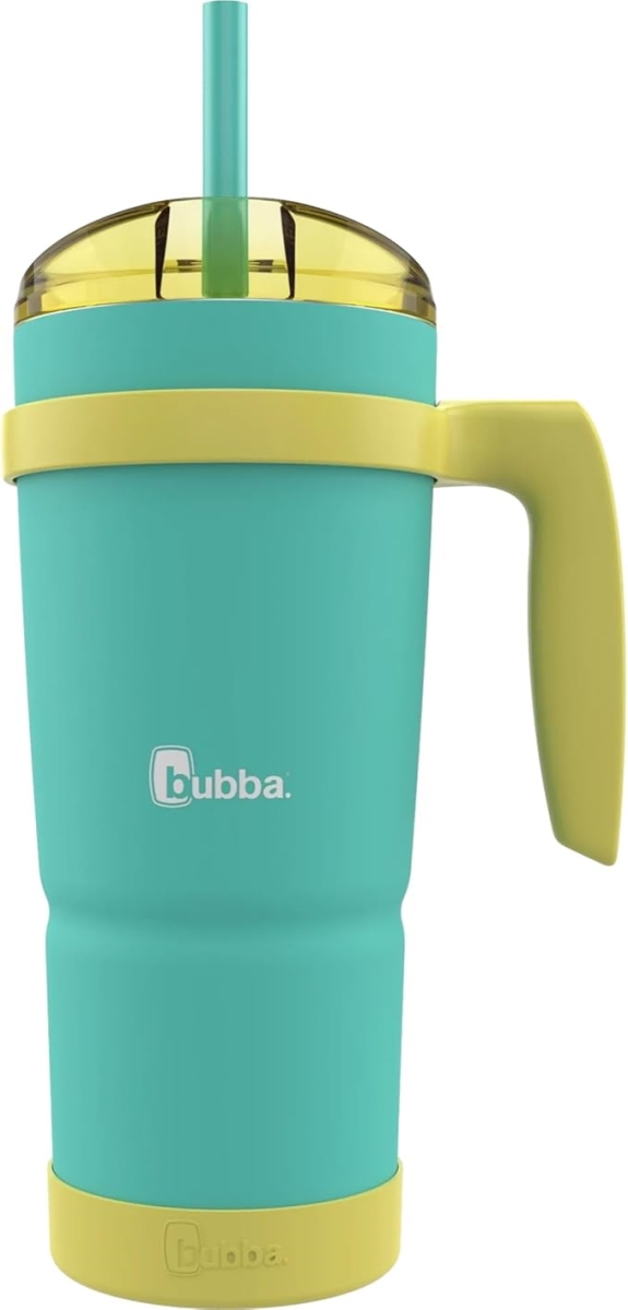 Picture of Bubba 2186799 32 oz Insulated Stainless Tumbler with Handle & Straw, Island Teal & Lemonade