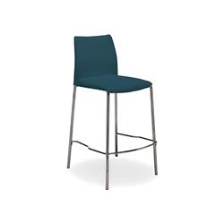 Picture of Casabianca Furniture TC-2014-BLU-BAR Romi Leather Bar Stool Bar Height&#44; Italian Teal - 43 x 15.5 x 13.5 in.